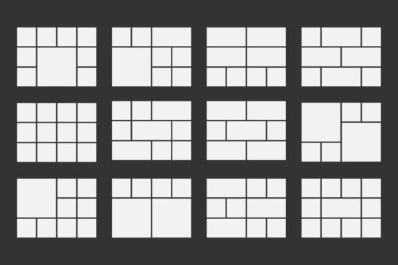 Simple White Moodboard Grid Photo Set