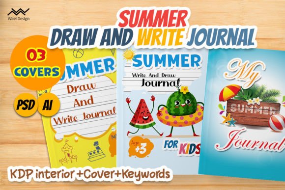 Summer Write and Draw Journal Cover Book
