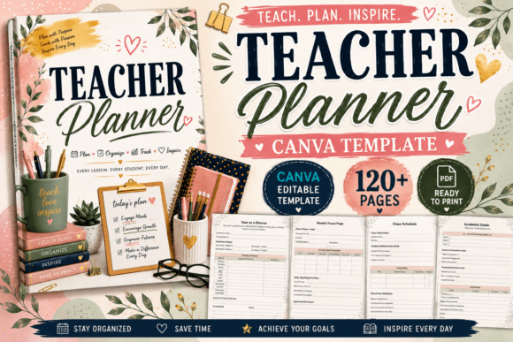 Teacher Planner Canva Template