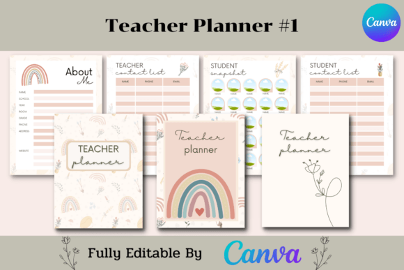 Teacher Planner Canva Template Flagship