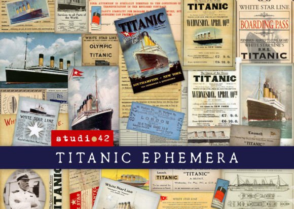 Titanic Journal Printables Ephemera