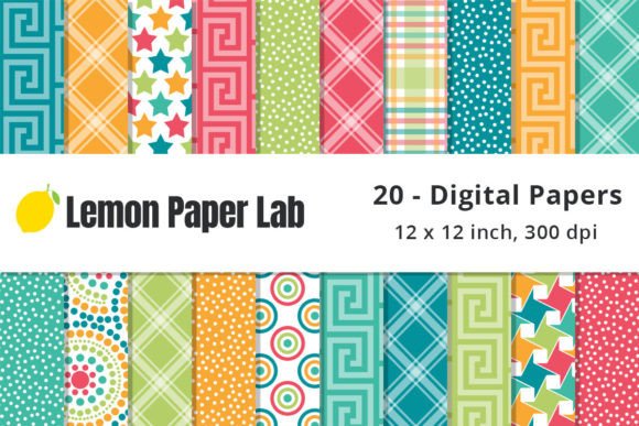 Tropical Digital Scrapbook Paper
