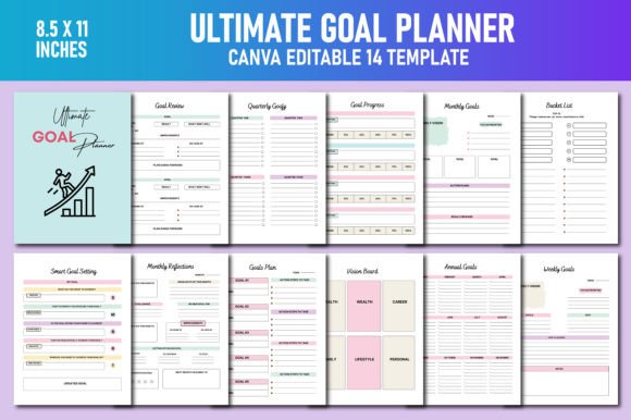 Ultimate Goal Planner Canva KDP