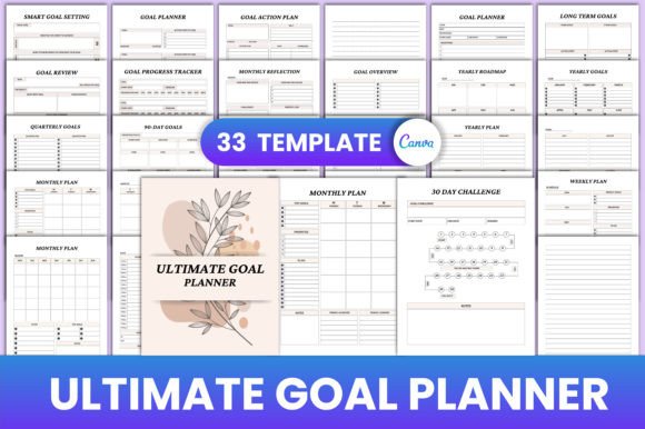 Ultimate Goal Planner Canva Interior
