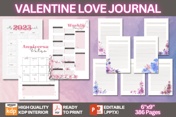 Valentine Love Journal KDP Interior