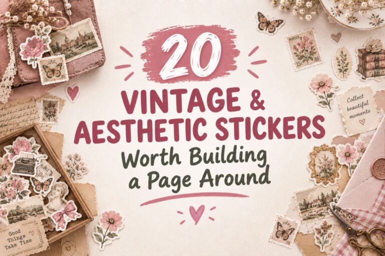 Vintage Stickers & Aesthetic Picks