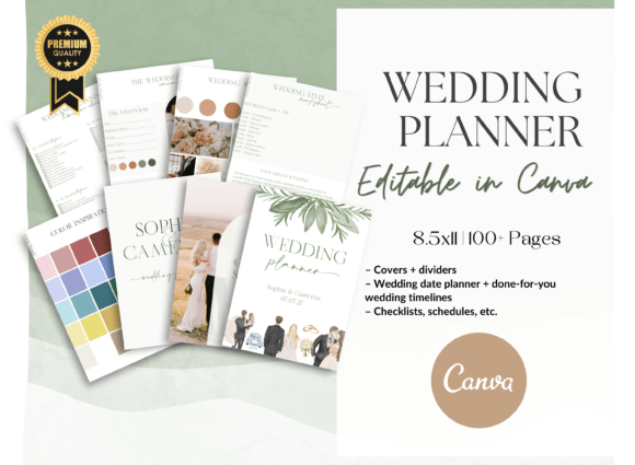 Wedding Planner Canva Templates (Engagement to Honeymoon)
