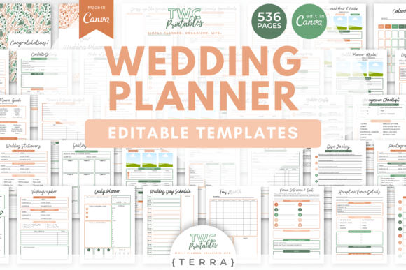 Wedding Planner Canva Templates | TERRA