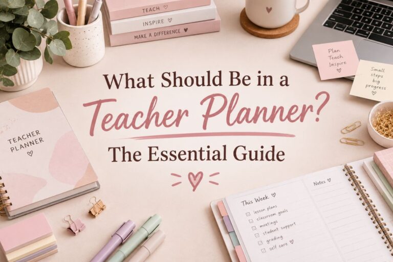 What Should Be in a Teacher Planner