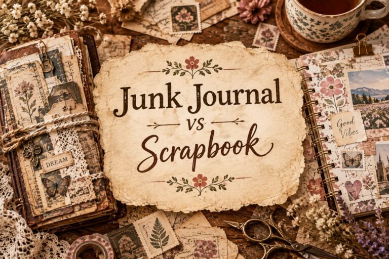 Junk Journal vs Scrapbook