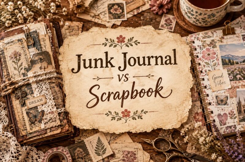 Junk Journal vs Scrapbook