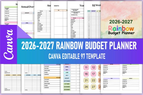 2026-2027 Rainbow Budget Planner