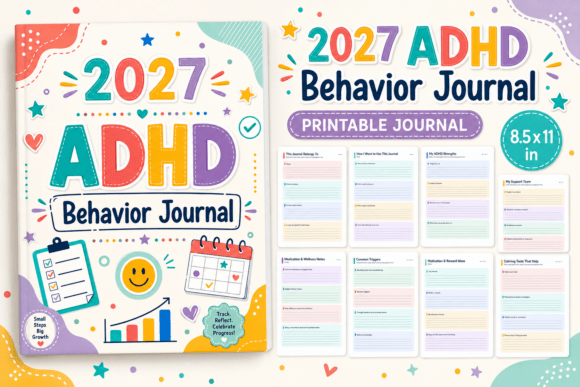 2027 ADHD Behavior Journal