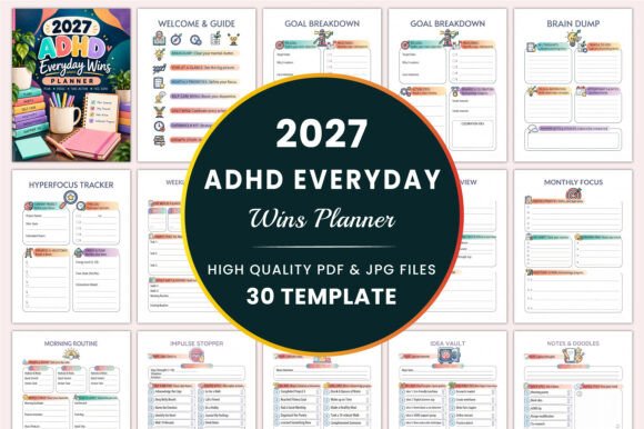 2027 ADHD Everyday Wins Planner