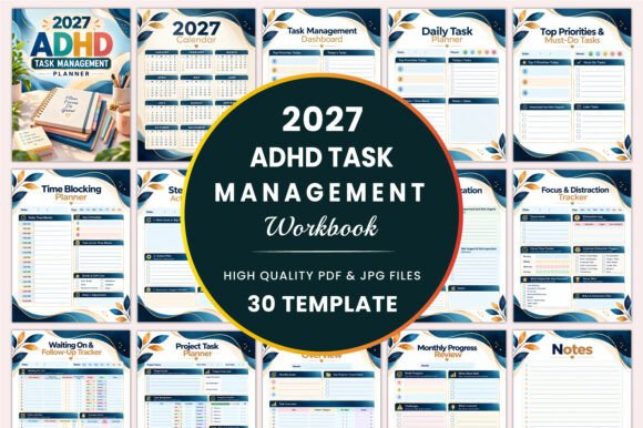 2027 ADHD Task Management Planner