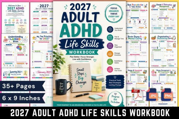 2027 Adult ADHD Life Skills Workbook