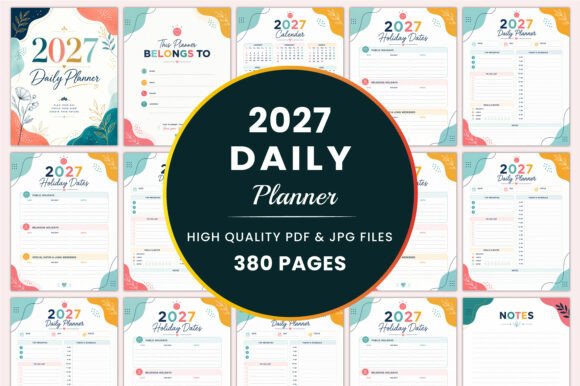 2027 Daily Planner KDP Interiors