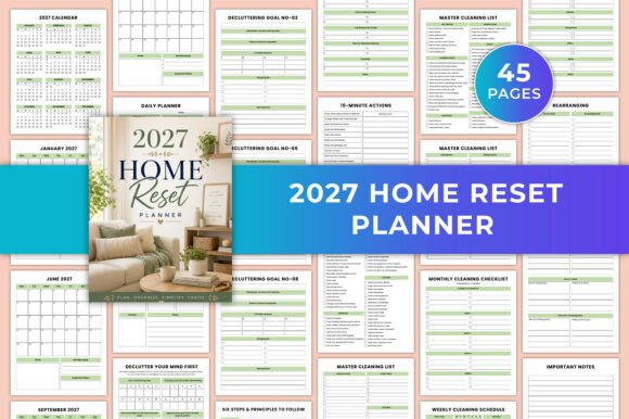 2027 Home Reset Planner