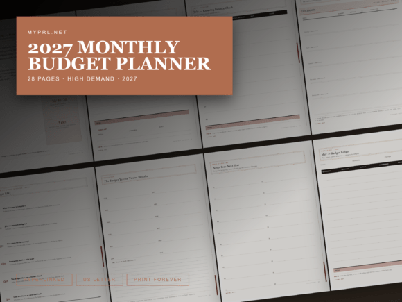 2027 Monthly Budget Planner