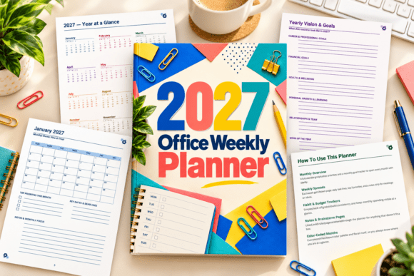 2027 Office Weekly Planner