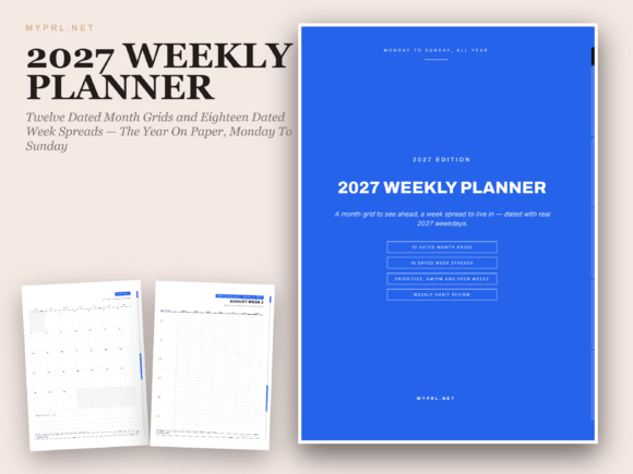 2027 Weekly Planner