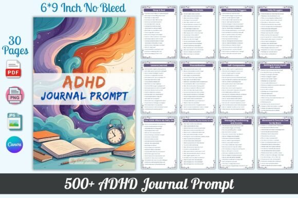 500 ADHD Journal Prompts