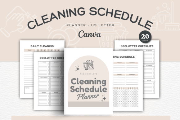 ADHD-friendly cleaning schedule split into small daily and weekly tasks