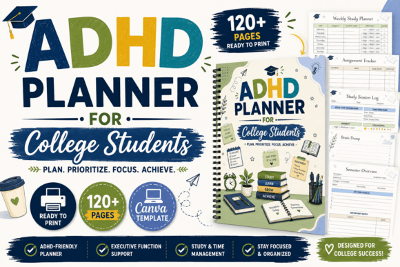 ADHD Planner for College Students