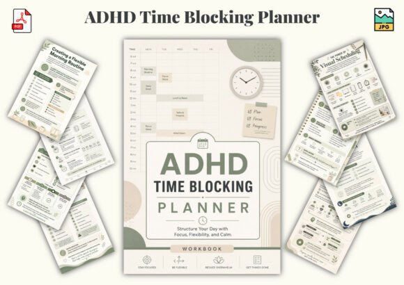 ADHD Time Blocking Planner