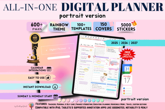 All-in-One Digital Planner (Portrait)