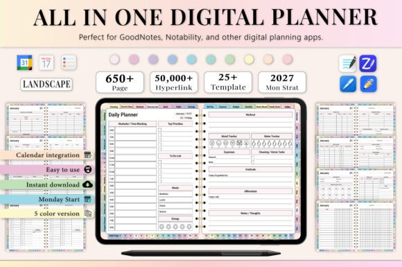 All-in-One Digital Planner 2027