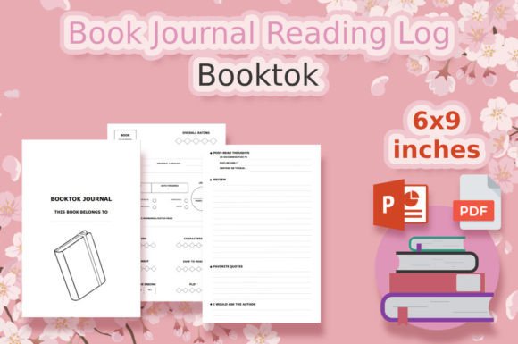 Book Journal Reading Log for BookTok Reviews