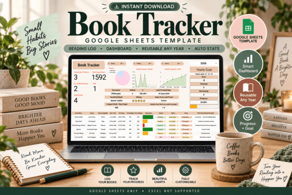 Book Tracker Google Sheets Template