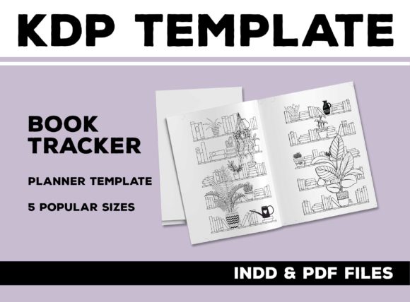 Bookcase Book Tracker for Planners