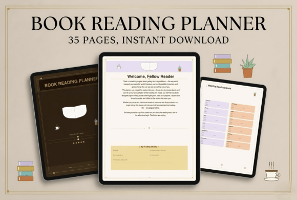 Book Reading Planner Printable