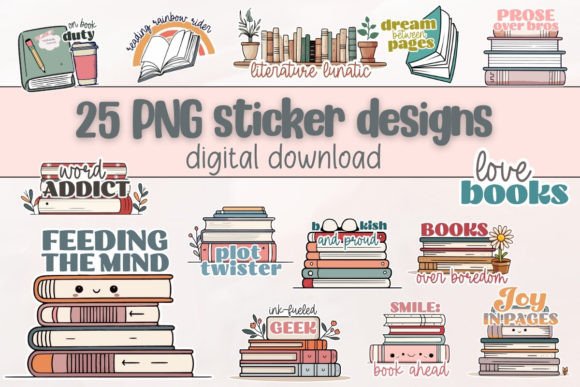Bookish Reading Journal Stickers