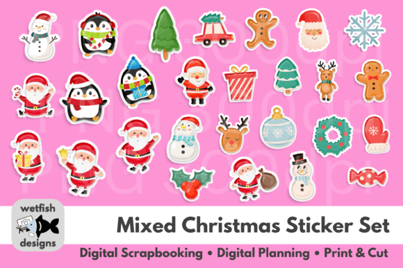 Christmas Planner Stickers for GoodNotes
