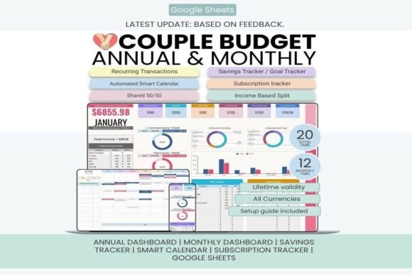 Couple Budget Planner Template