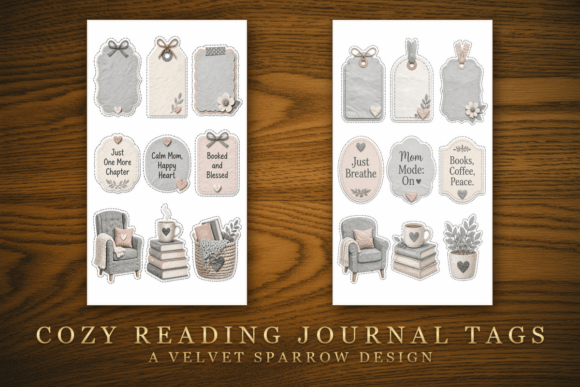 Cozy Reading Journal Tags