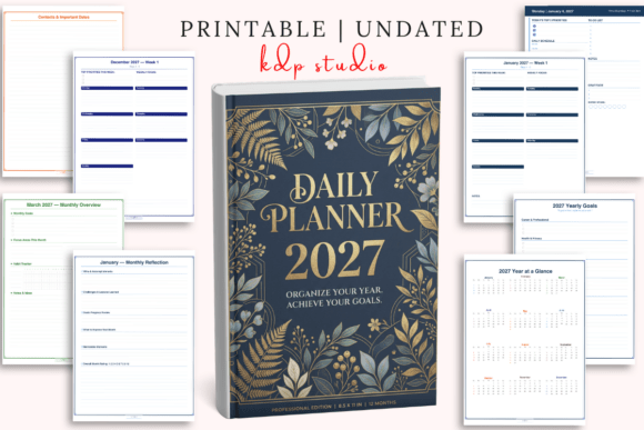 Daily Planner 2027 Professional Edition