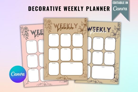 Decorative Weekly Planner