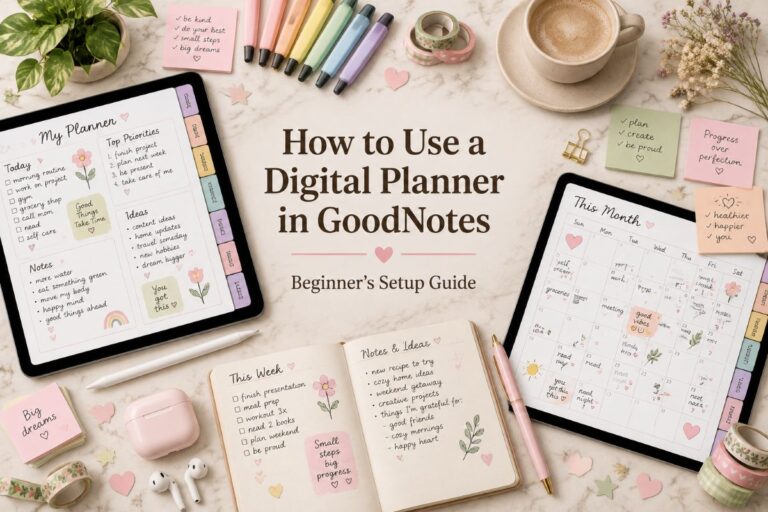 How to Use a Digital Planner in GoodNotes: Set It Up in 6 Steps Without the Confusion