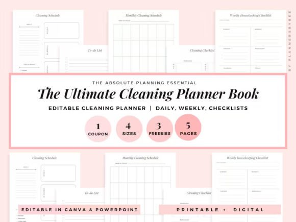 Editable housekeeping cleaning checklist for homes and rentals