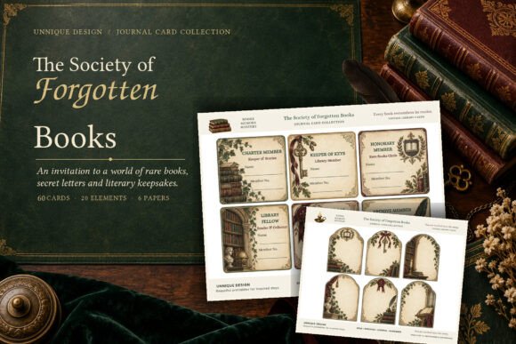 Forgotten Books Journal Cards Kit
