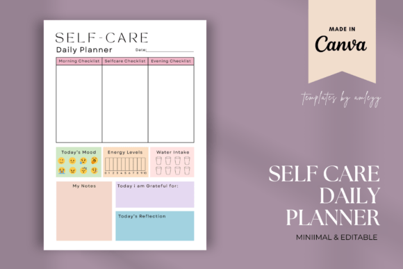 Free Self-Care Daily Planner Template