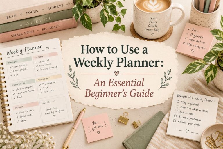 How to Use a Weekly Planner