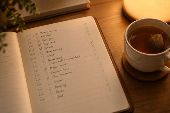 How to time block your day end of day review