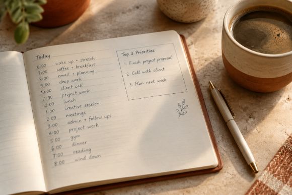 How to use a daily planner top priorities