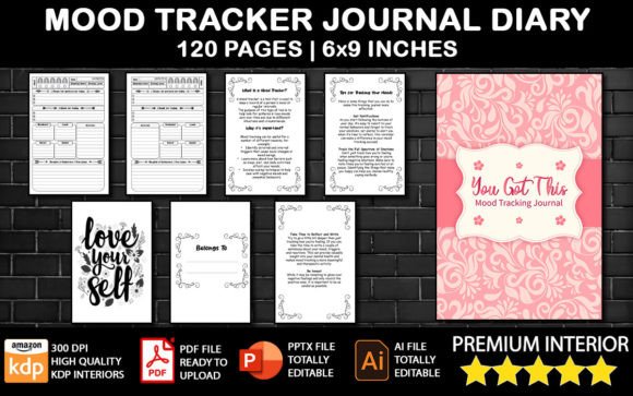 Mood Tracker Diary for Women and Teens