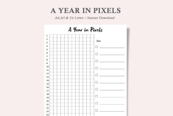Year in Pixels Mood Tracker